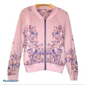 FREE PEOPLE Floral Boho ZipUp